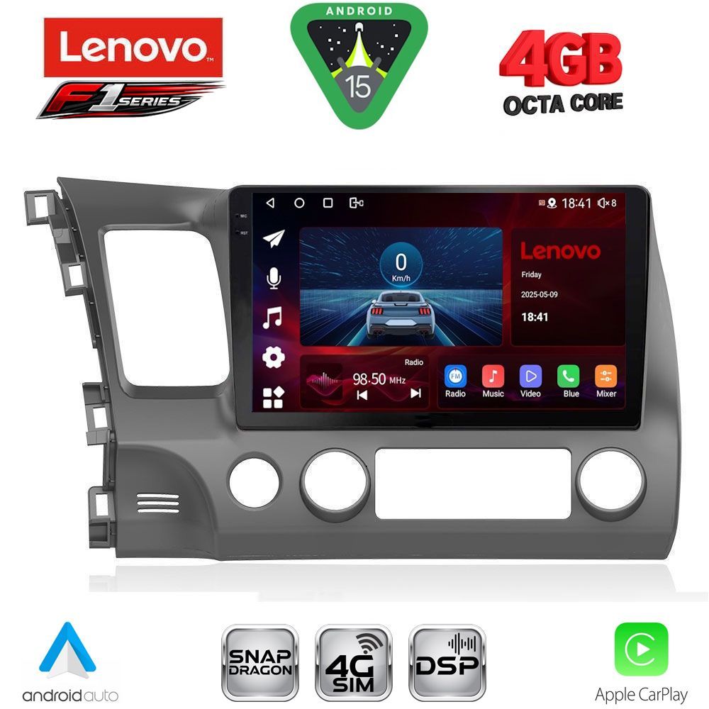 LENOVO SSQ 9188_CPA (10inc) MULTIMEDIA TABLET for HONDA CIVIC 4D mod. 2006-2012