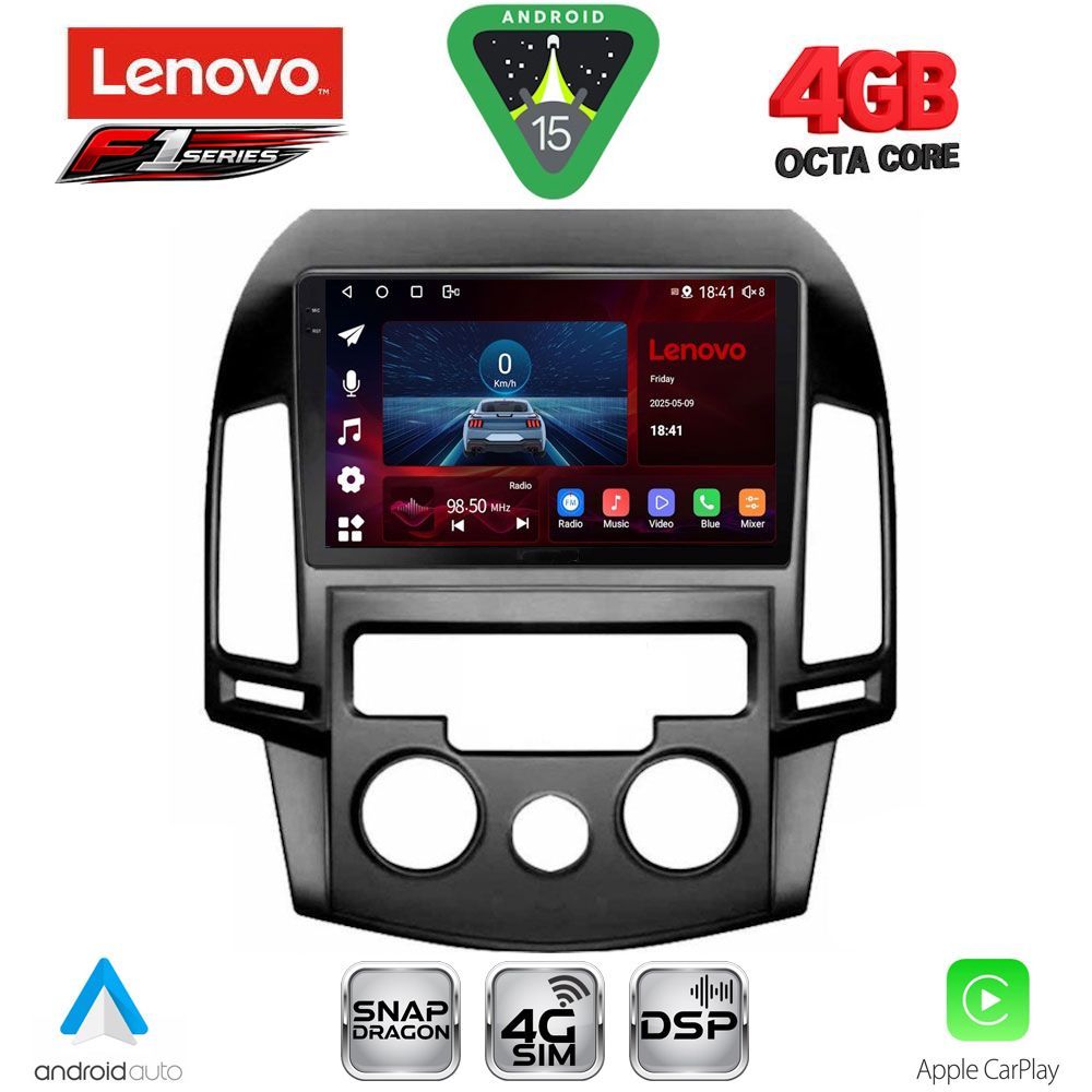 LENOVO SSQ 9231_CPA A/C (9inc) MULTIMEDIA TABLET for HYUNDAI i30 mod. 2007-2012 - LENOVO SSQ 9231_CPA AC