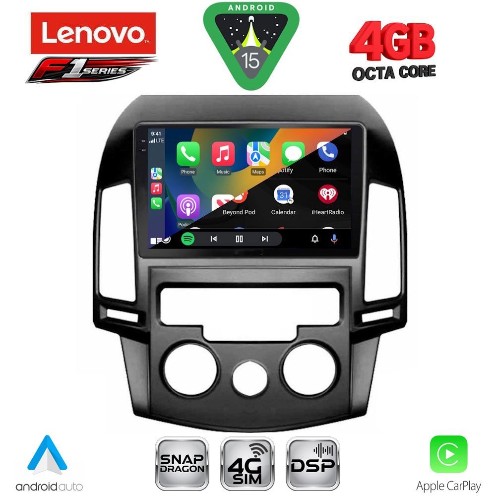 LENOVO SSQ 9231_CPA A/C (9inc) MULTIMEDIA TABLET for HYUNDAI i30 mod. 2007-2012 - LENOVO SSQ 9231_CPA AC