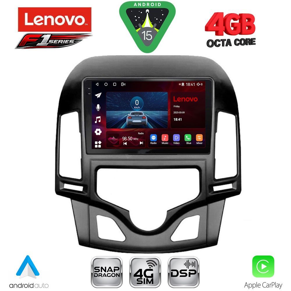 LENOVO SSQ 9231_CPA CLIMA (9inc) MULTIMEDIA TABLET for HYUNDAI i30 mod. 2007-2012 - LENOVO SSQ 9231CL_CPA