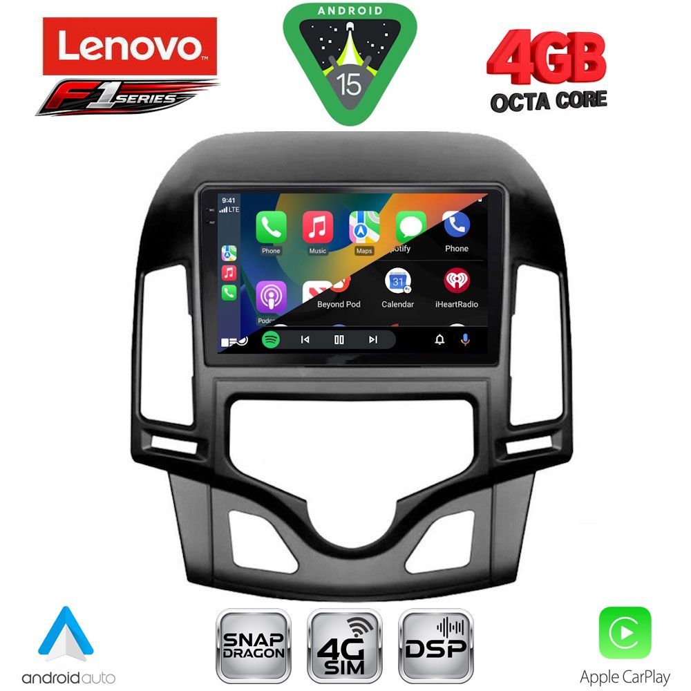 LENOVO SSQ 9231_CPA CLIMA (9inc) MULTIMEDIA TABLET for HYUNDAI i30 mod. 2007-2012 - LENOVO SSQ 9231CL_CPA