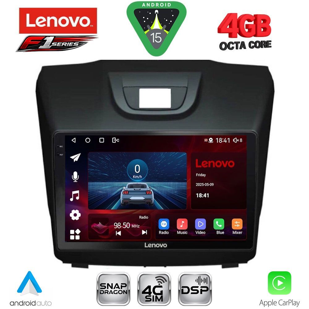LENOVO SSQ 9255_CPA (9inc) MULTIMEDIA TABLET for ISUZU DMAX mod. 2012-2020 - LENOVO SSQ 9255_CPA