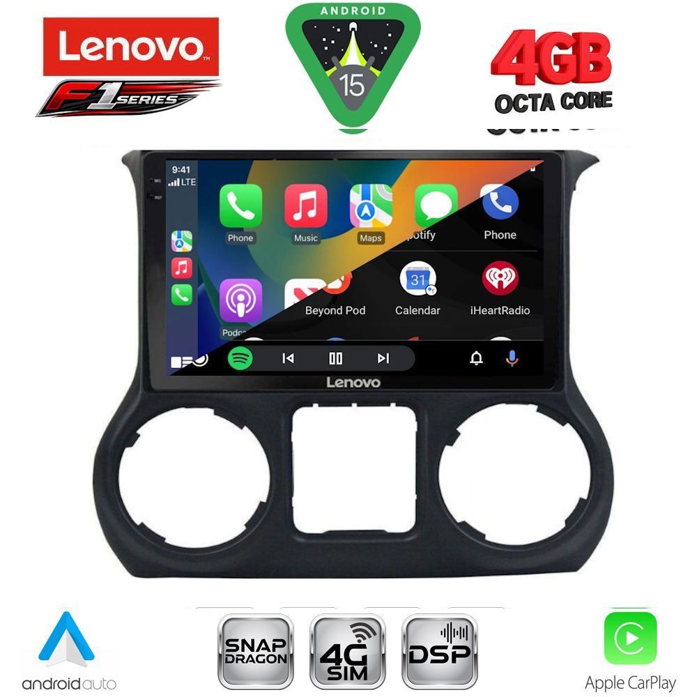 LENOVO SSQ 9296_CPA (10inc) MULTIMEDIA TABLET for JEEP WRANGLER mod. 2014-2017 - LENOVO SSQ 9296_CPA