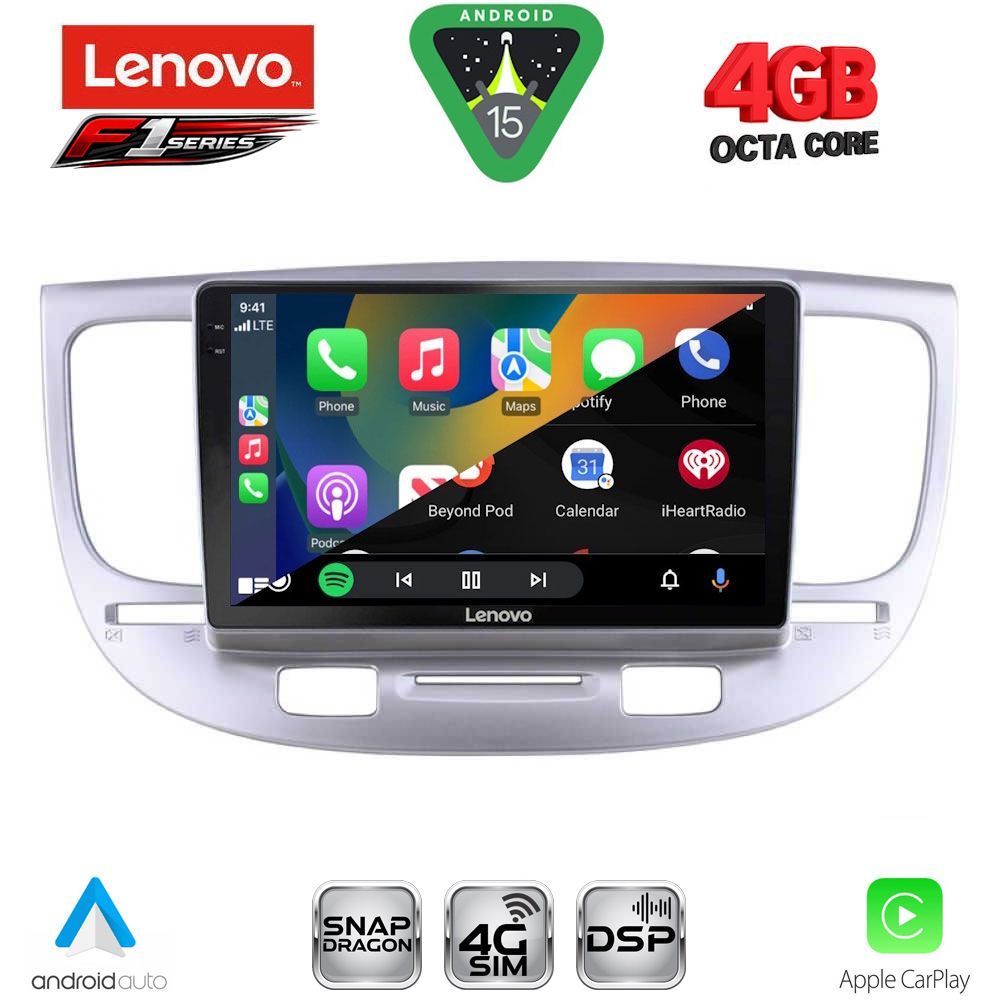 LENOVO SSQ 9313_CPA (9inc) MULTIMEDIA TABLET for KIA RIO mod. 2005-2011 - LENOVO SSQ 9313_CPA