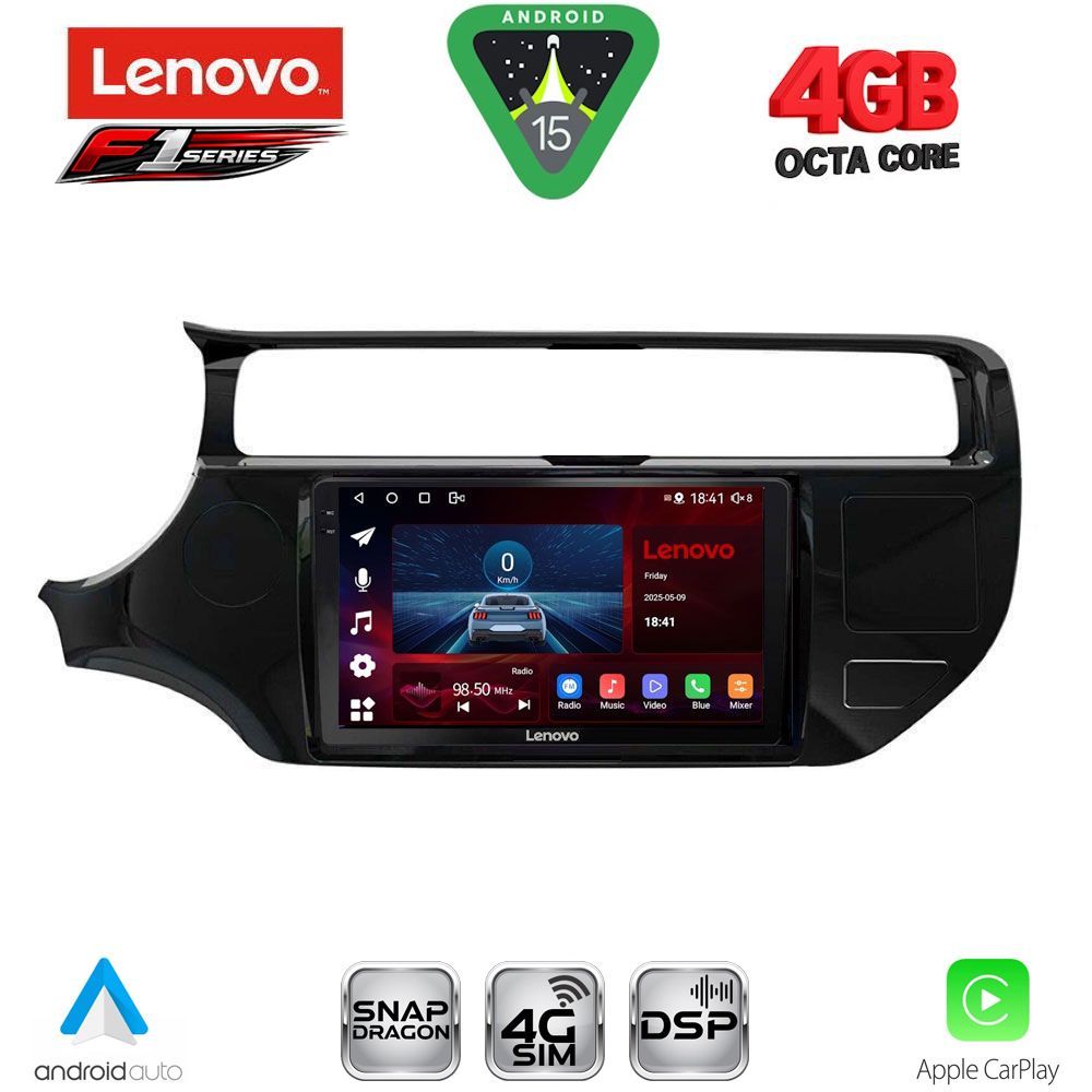 LENOVO SSQ 9315_CPA (9inc) MULTIMEDIA TABLET for KIA RIO mod. 2015-2018 - LENOVO SSQ 9315_CPA