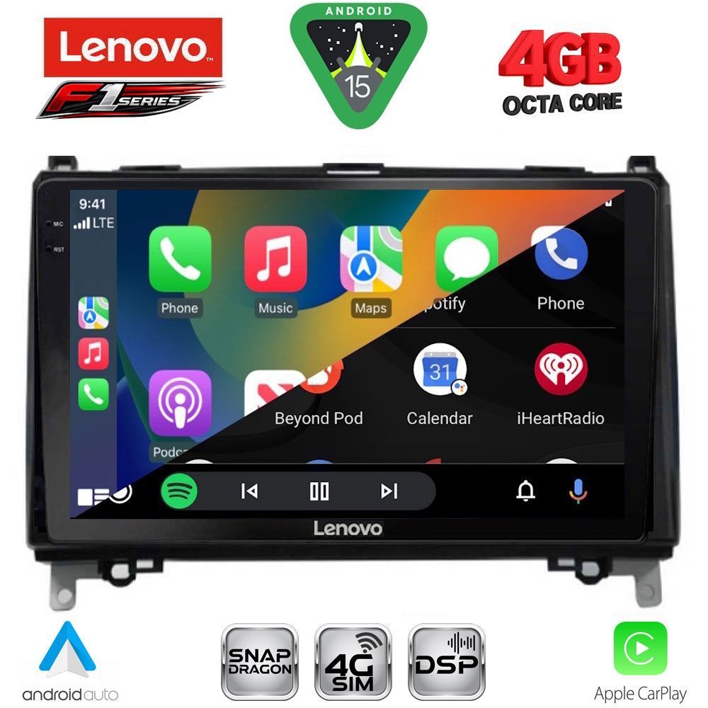 LENOVO SSQ 9400_CPA (9inc) MULTIMEDIA TABLET for MERCEDES A – B -SPRINTER – VITO mod. 2007-2020 - LENOVO SSQ 9400_CPA