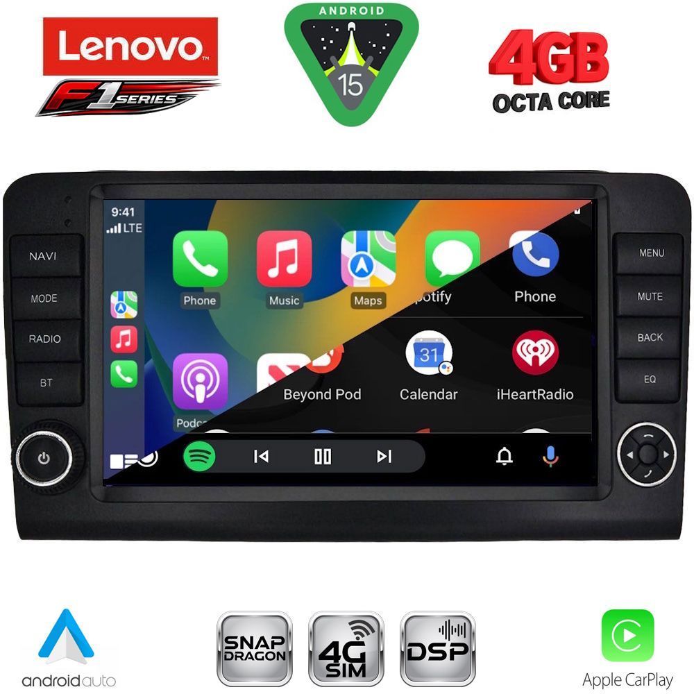 LENOVO SSQ 9416_CPA (9inc) MULTIMEDIA TABLET for MERCEDES ML (W164) – GL (X164) mod. 2005-2011 - LENOVO SSQ 9416_CPA