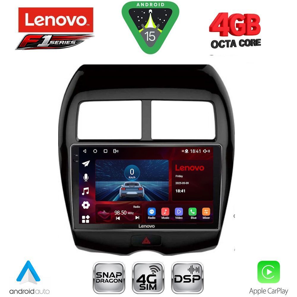 LENOVO SSQ 9430_CPA (10inc) MULTIMEDIA TABLET for MITSUBISHI ASX mod. 2009-2020 - PEUGEOT 4008 mod. 2012-2018 - LENOVO SSQ 9430_CPA