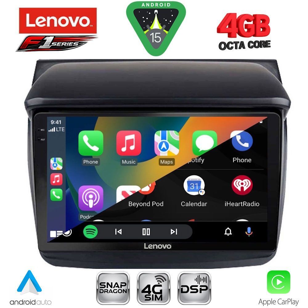 LENOVO SSQ 9436_CPA (9inc) MULTIMEDIA TABLET for MITSUBISHI L200 mod. 2006-2015 - LENOVO SSQ 9436_CPA