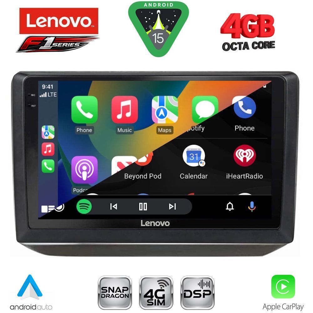 LENOVO SSQ 9581_CPA (10inc) MULTIMEDIA TABLET for SKODA FABIA mod. 2008-2014 - LENOVO SSQ 9581_CPA