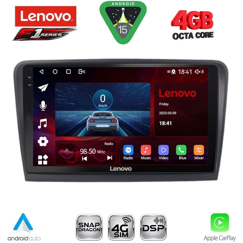LENOVO SSQ 9601_CPA (9inc) MULTIMEDIA TABLET for SKODA RAPID  mod. 2012-2023 - LENOVO SSQ 9601_CPA