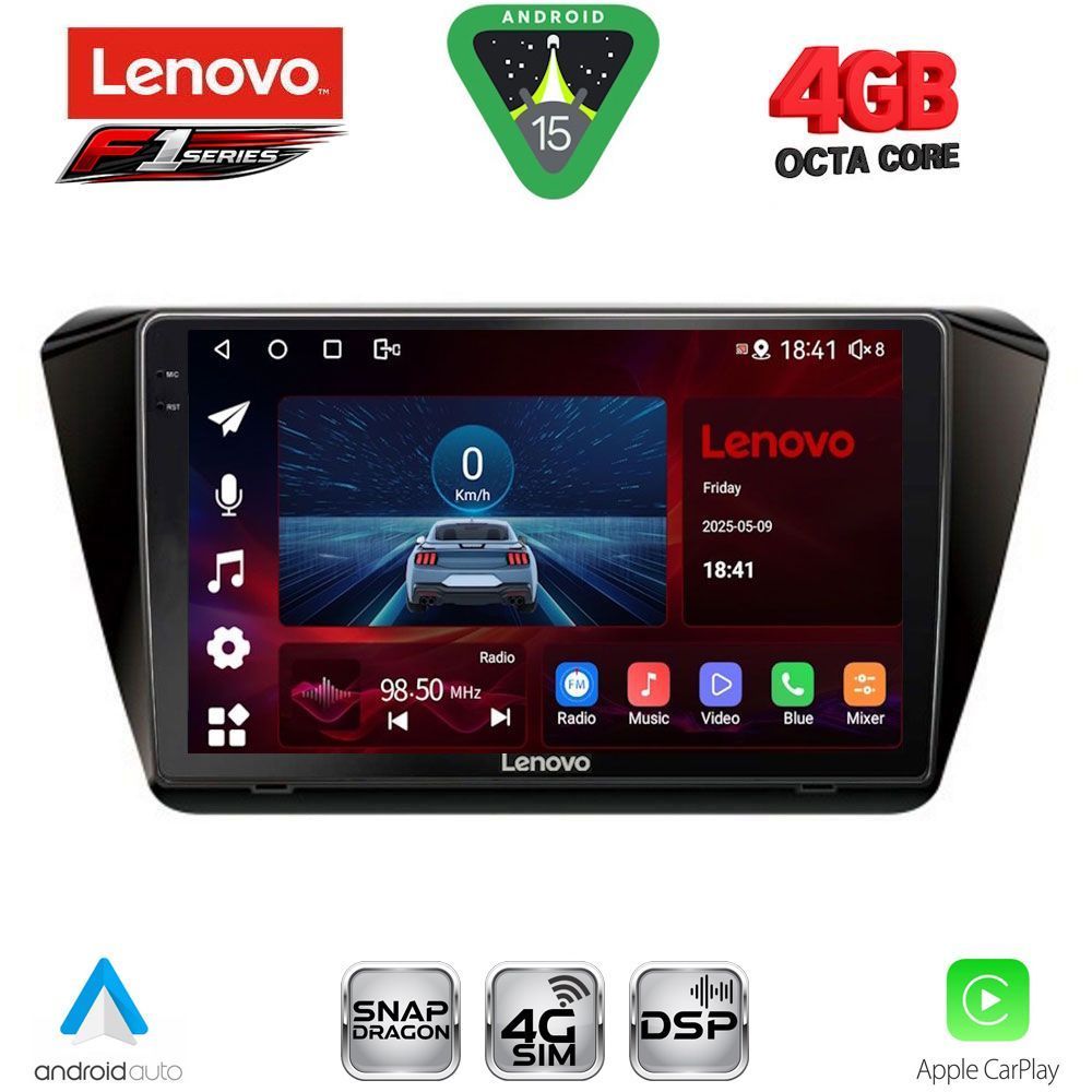 LENOVO SSQ 9605_CPA (10inc) MULTIMEDIA TABLET for SKODA SUPERB mod. 2015-2023 - LENOVO SSQ 9605_CPA