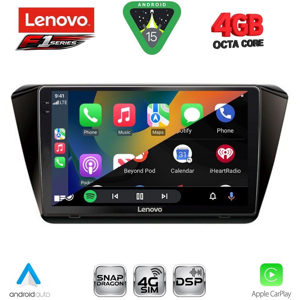 LENOVO SSQ 9605_CPA (10inc) MULTIMEDIA TABLET for SKODA SUPERB mod. 2015-2023 - LENOVO SSQ 9605_CPA