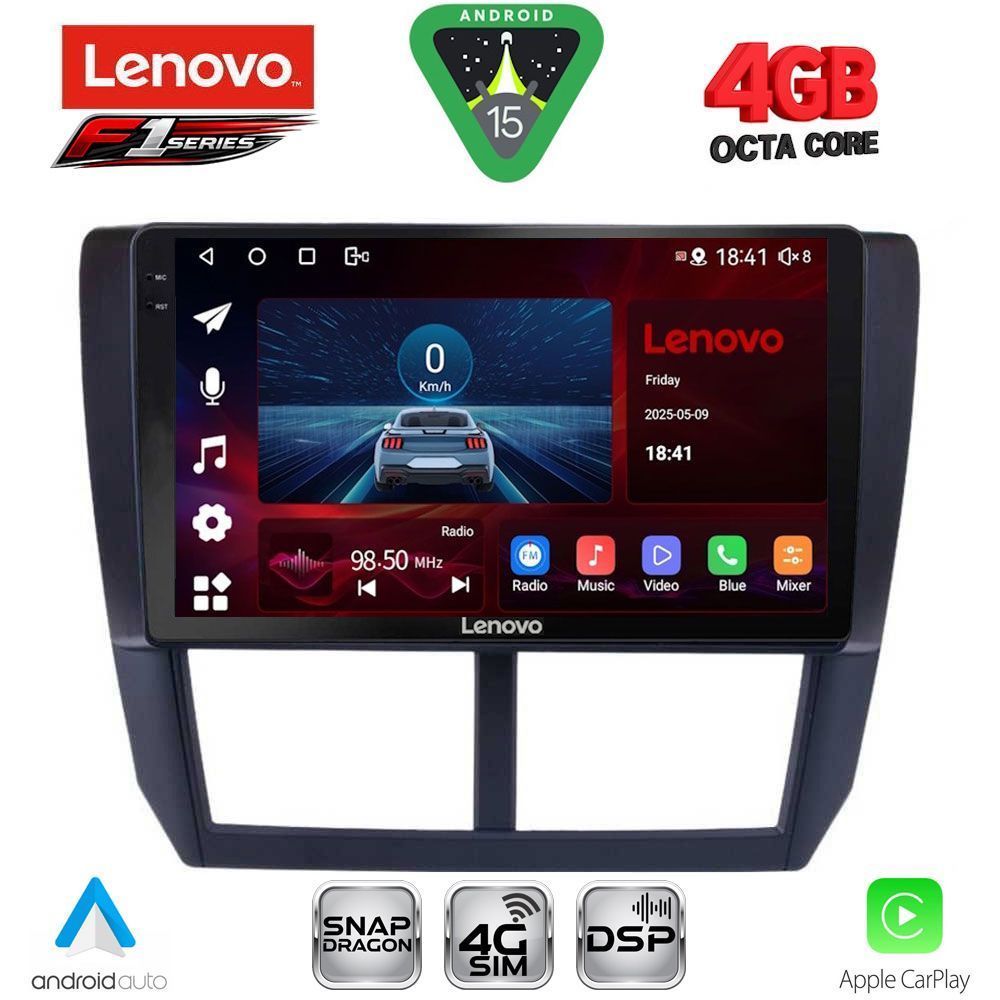 LENOVO SSQ 9662_CPA (9inc) MULTIMEDIA TABLET for SUBARU FORESTER - IMPREZA - XV mod. 2008-2013 - LENOVO SSQ 9662_CPA