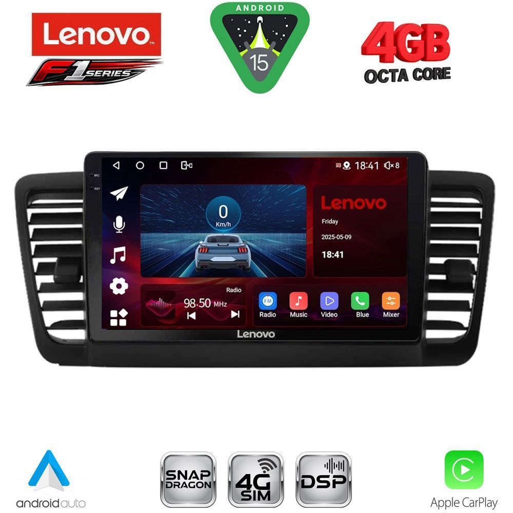 LENOVO SSQ 9665_CPA (9inc) MULTIMEDIA TABLET for SUBARU LEGACY - OUTBACK mod. 2002-2008 - LENOVO SSQ 9665_CPA