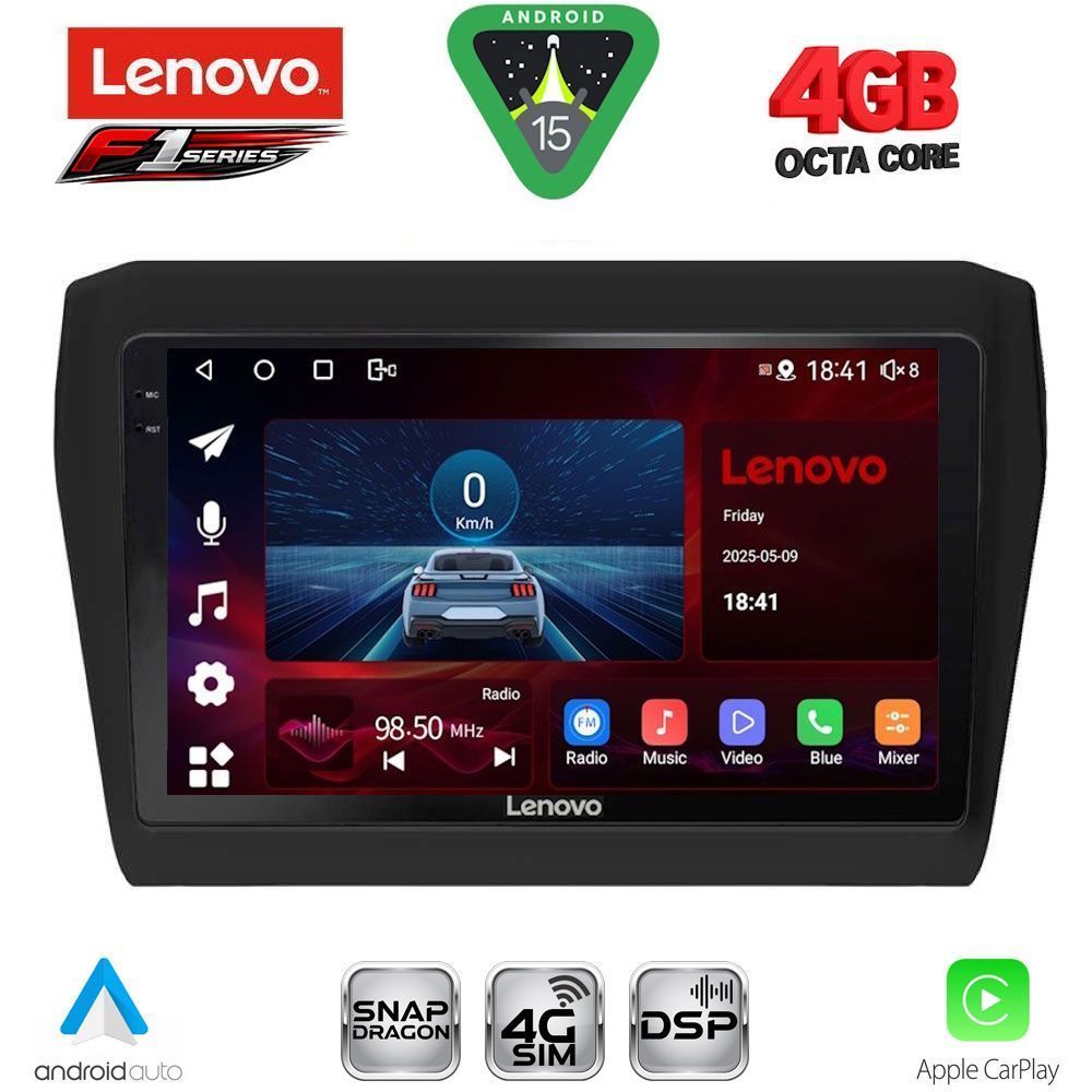 LENOVO SSQ 9686_CPA (9inc) MULTIMEDIA TABLET for SUZUKI SWIFT mod. 2017-2026 - LENOVO SSQ 9686_CPA