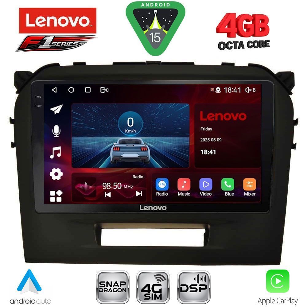 LENOVO SSQ 9697_CPA (9inc) MULTIMEDIA TABLET for SUZUKI VITARA mod. 2016-2022 - LENOVO SSQ 9697_CPA