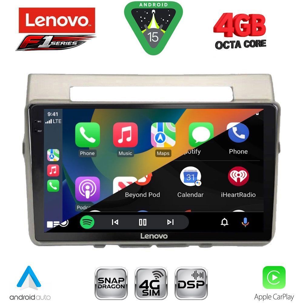 LENOVO SSQ 9711B_CPA (9inc) MULTIMEDIA TABLET for TOYOTA COROLLA VERSO mod. 2004-2009 - LENOVO SSQ 9711B_CPA