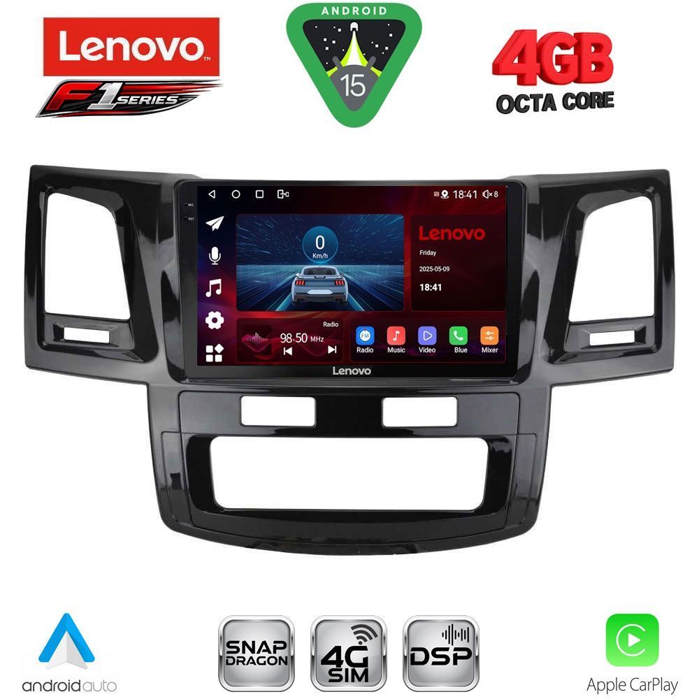 LENOVO SSQ 9720_CPA (9inc) MULTIMEDIA TABLET for TOYOTA HILUX mod. 2005-2016 - LENOVO SSQ 9720_CPA