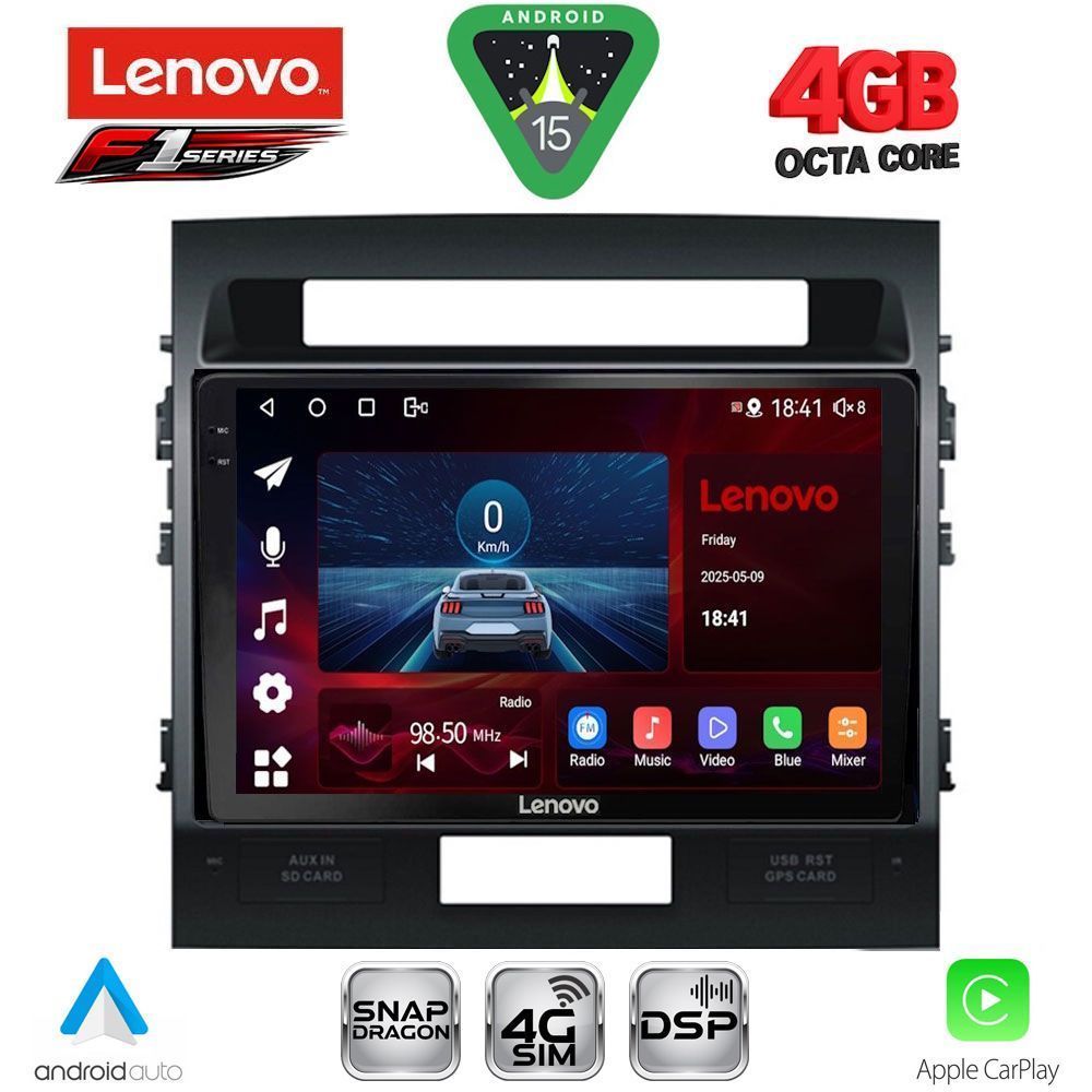 LENOVO SSQ 9724_CPA (10inc) MULTIMEDIA TABLET for TOYOTA LAND CRUISER mod. 2008-2015 - LENOVO SSQ 9724_CPA