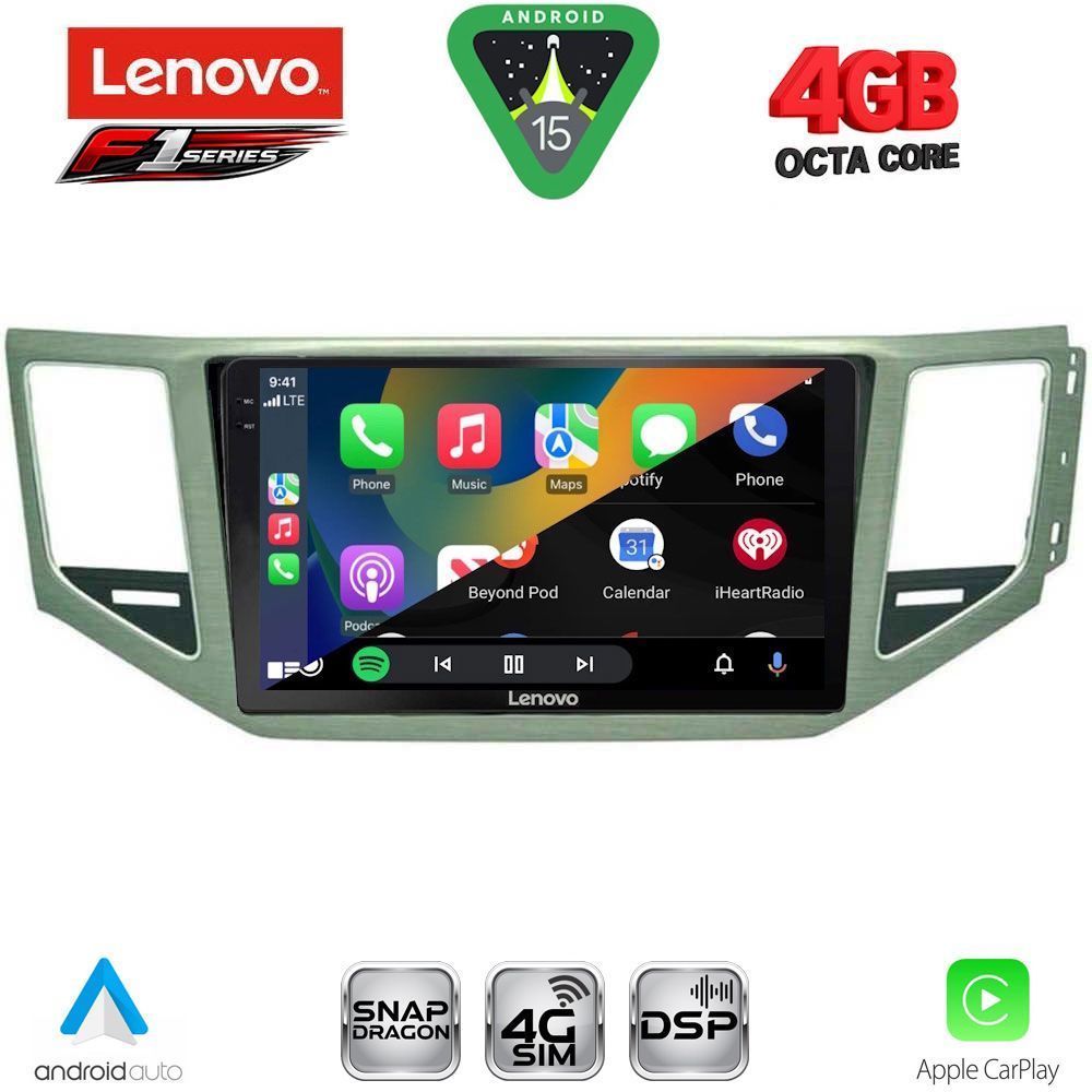 LENOVO SSQ 9745_CPA (SL) (10inc) MULTIMEDIA TABLET for VW GOLF SPORTSVAN mod. 2014-2021 - LENOVO SSQ 9745_CPA