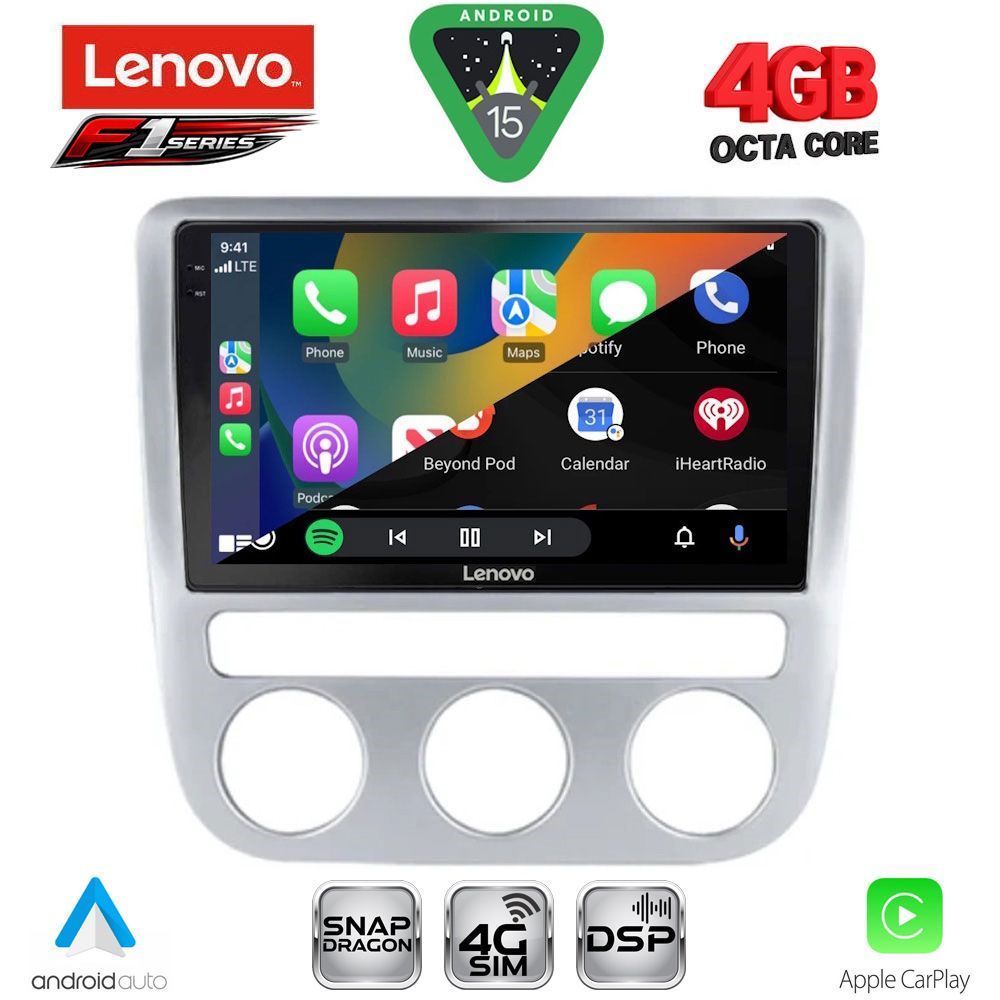 LENOVO SSQ 9752_CPA CLIMA (9inc) MULTIMEDIA TABLET for VW EOS mod. 2006> - SCIROCCO mod. 2008-2010 - LENOVO SSQ 9752_CPA