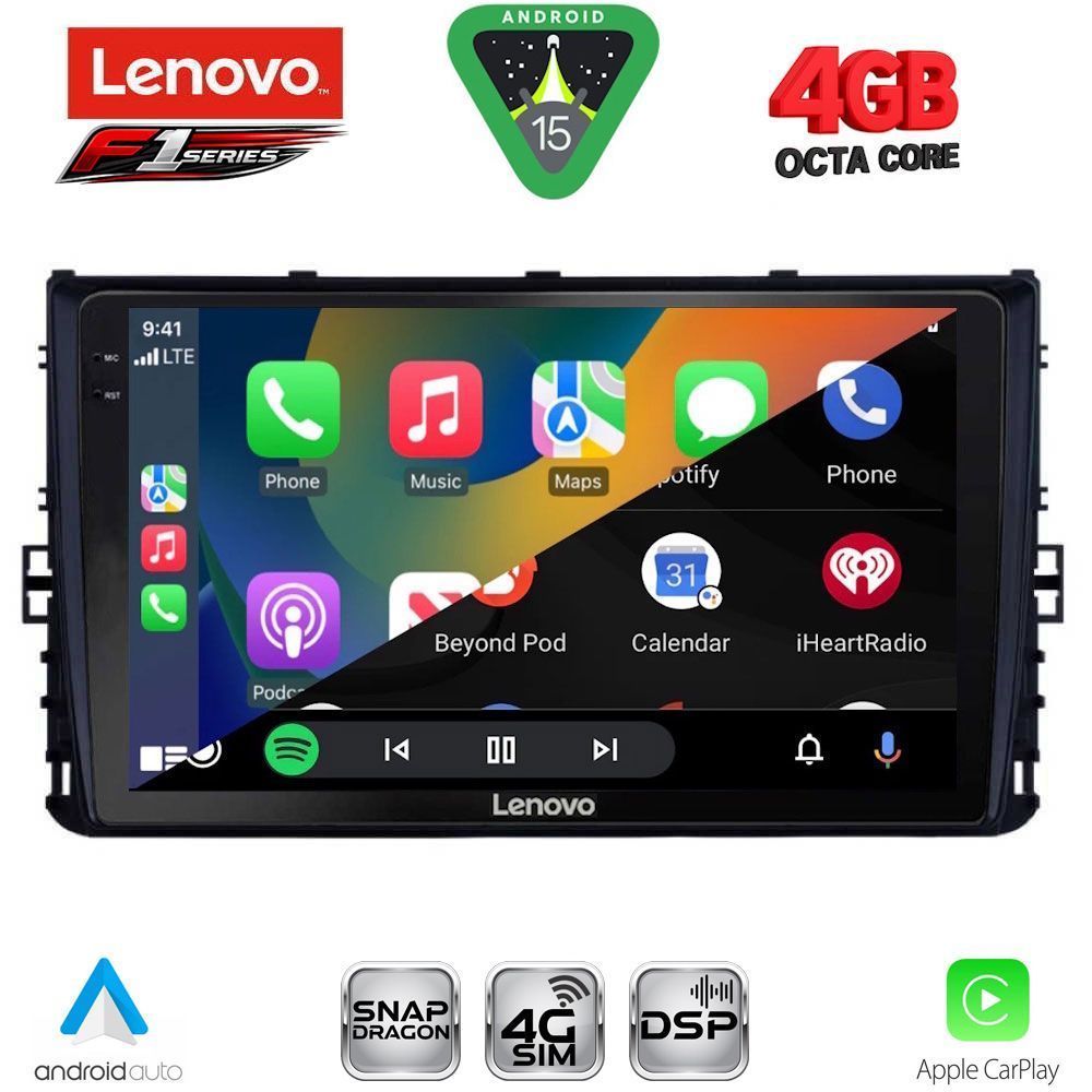 LENOVO SSQ 9758_CPA (9inc) MULTIMEDIA TABLET for VW POLO – TROC – TCROSS mod. 2017-2026 - LENOVO SSQ 9758_CPA