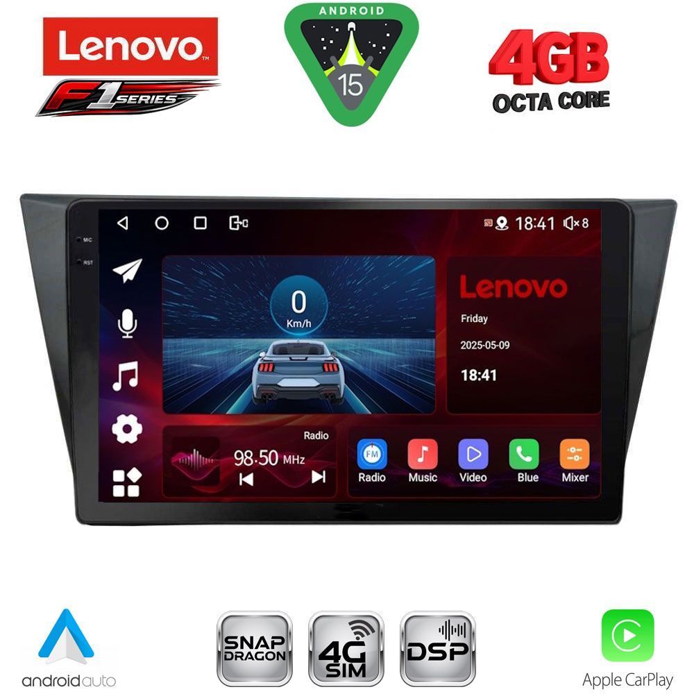 LENOVO SSQ 9761_CPA (10inc) MULTIMEDIA TABLET for VW TIGUAN mod. 2016-2024