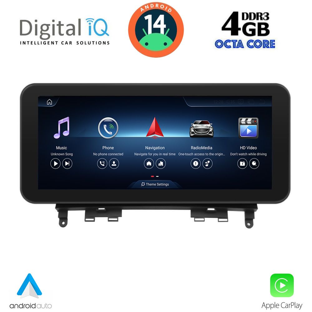 DIGITAL IQ TPK 16984_CPA (10.25'') MULTIMEDIA SYSTEM for MERCEDES C (W204) mod. 2007-2011 - DIGITAL IQ TPK 16984_CPA