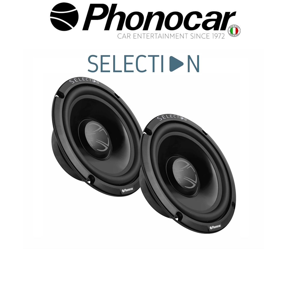 Ηχεία Mid Woofer αυτοκινήτου 6.5” (16.5Cm) 35Wrms/105Wmax 91db – 02.085 PHONOCAR