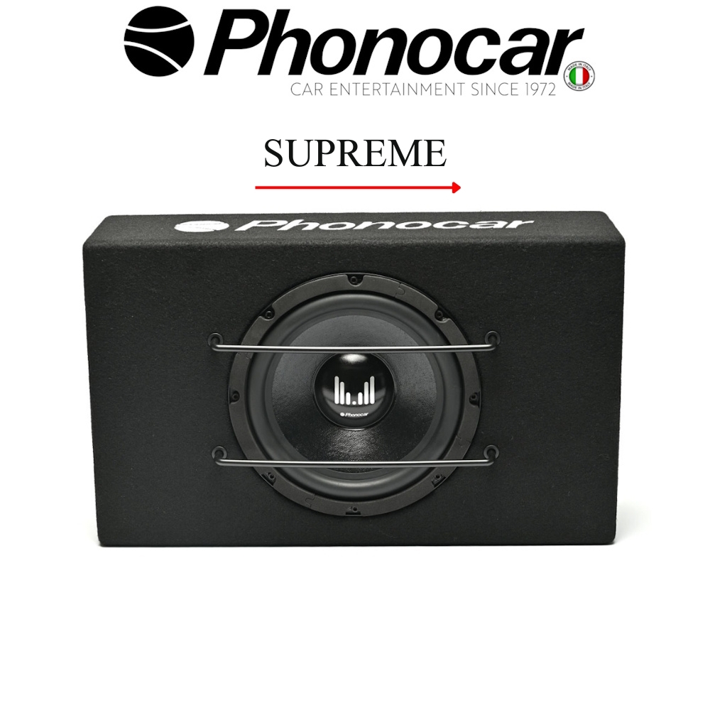 Subwoofer Αυτοκινήτου 8″ σε κούτα κλειστού τύπου 420Wmax/140Wrms – 02.922 PHONOCAR