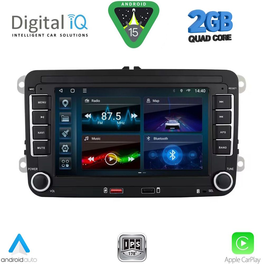 DIGITAL IQ BLD 204_CPA (7'' DECK) MULTIMEDIA SYSTEM for VW - SKODA - SEAT mod. 2004-2014 - DIGITAL IQ BLD 204_CPA