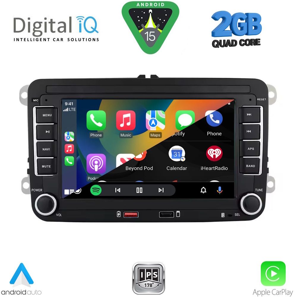 DIGITAL IQ BLD 204_CPA (7'' DECK) MULTIMEDIA SYSTEM for VW - SKODA - SEAT mod. 2004-2014 - DIGITAL IQ BLD 204_CPA