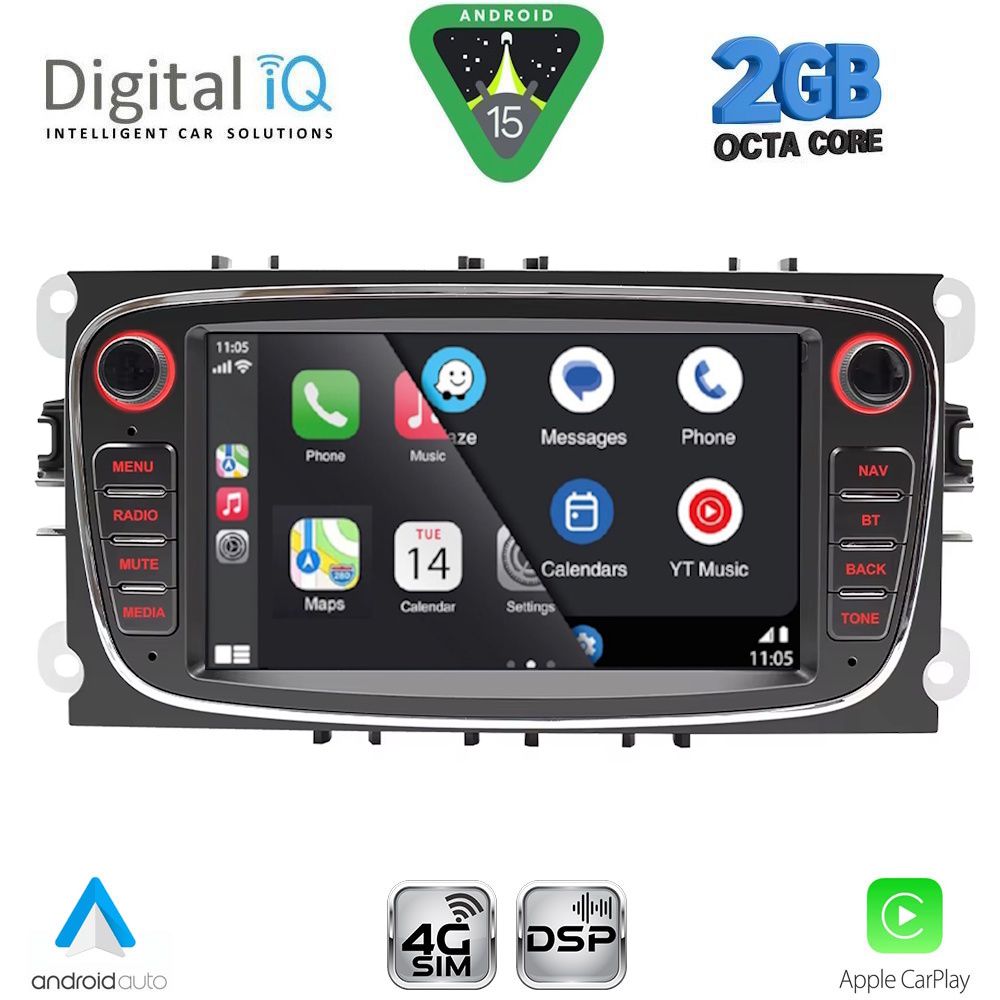 DIGITAL IQ BLF 303BL_CPA (7" DECK) MULTIMEDIA SYSTEM for FORD mod. 2007-2011