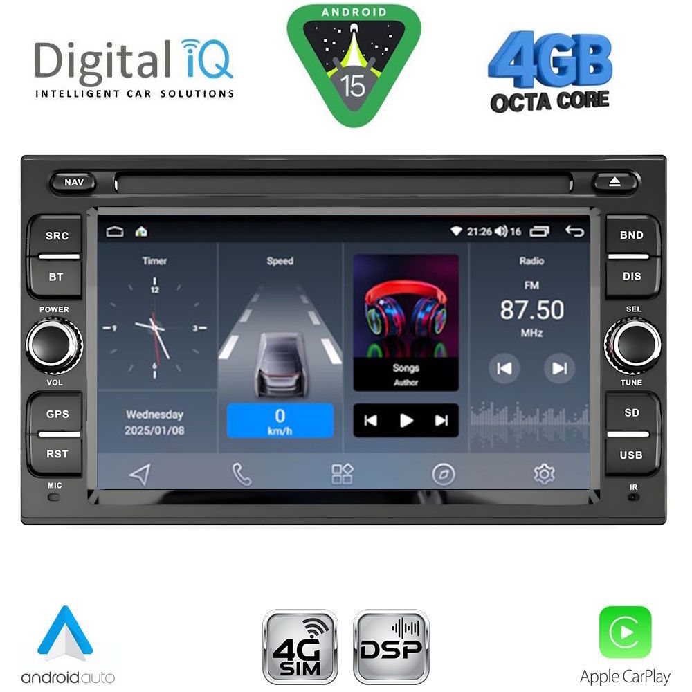 DIGITAL IQ BLG 401_CPA (7″ DECK) MULTIMEDIA OEM for NISSAN ALL mod. 2005-2020 - DIGITAL IQ BLG 401_CPA