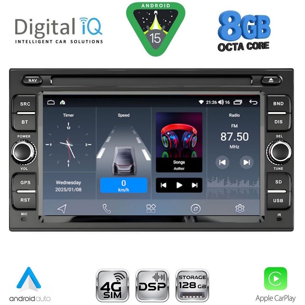 DIGITAL IQ BLM 701_CPA (7" DECK) MULTIMEDIA OEM for NISSAN ALL mod. 2005-2020 - DIGITAL IQ BLM 701_CPA