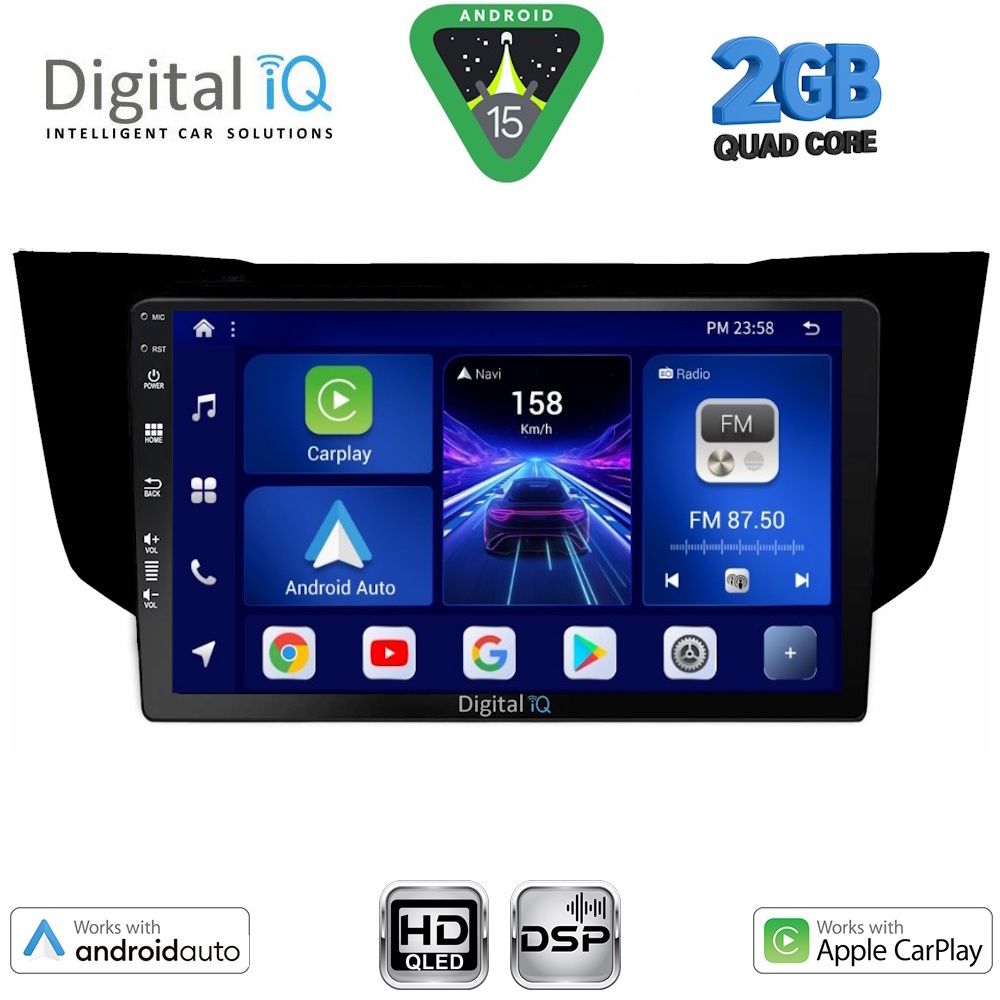 DIGITAL IQ BXC 3345BL_CPAA (9inc) MULTIMEDIA TABLET for LEXUS RX 300 – 400 mod. 2003-2008 - DIGITAL IQ BXC 3345BL_CPAA