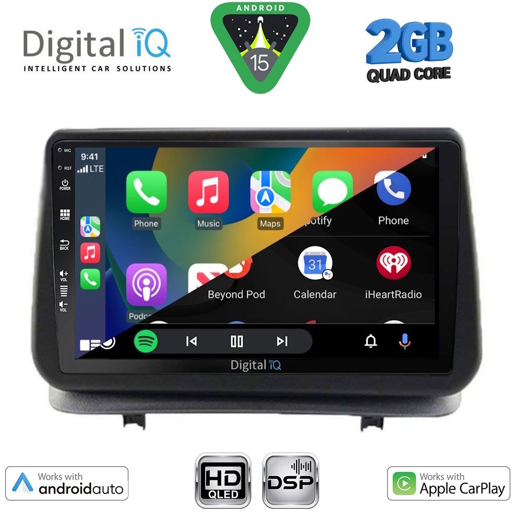 DIGITAL IQ BXC 3543_CPAA (9inc) MULTIMEDIA TABLET for RENAULT CLIO mod. 2005-2011 - DIGITAL IQ BXC 3543_CPAA