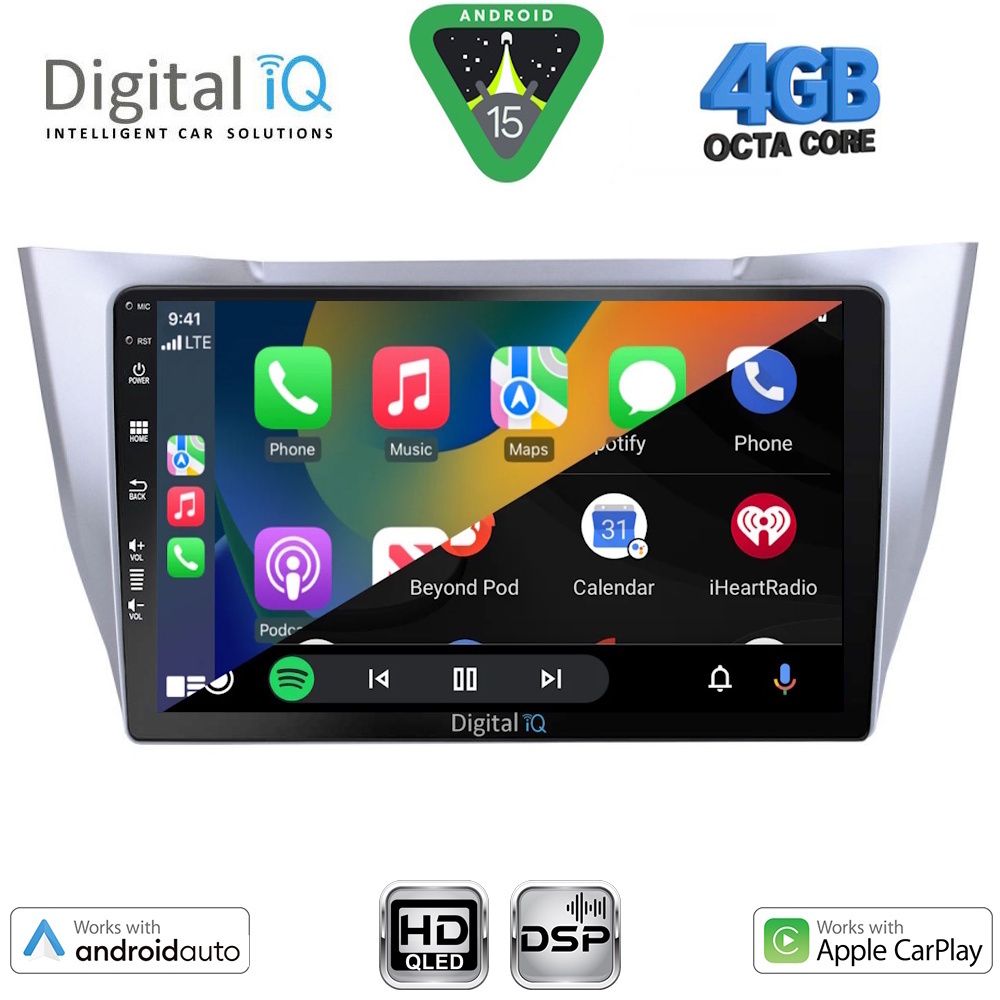 DIGITAL IQ BXF 6345SL_CPAA (10inc) MULTIMEDIA TABLET for LEXUS RX 300 – 400 mod. 2003-2008 - DIGITAL IQ BXF 6345SL_CPAA