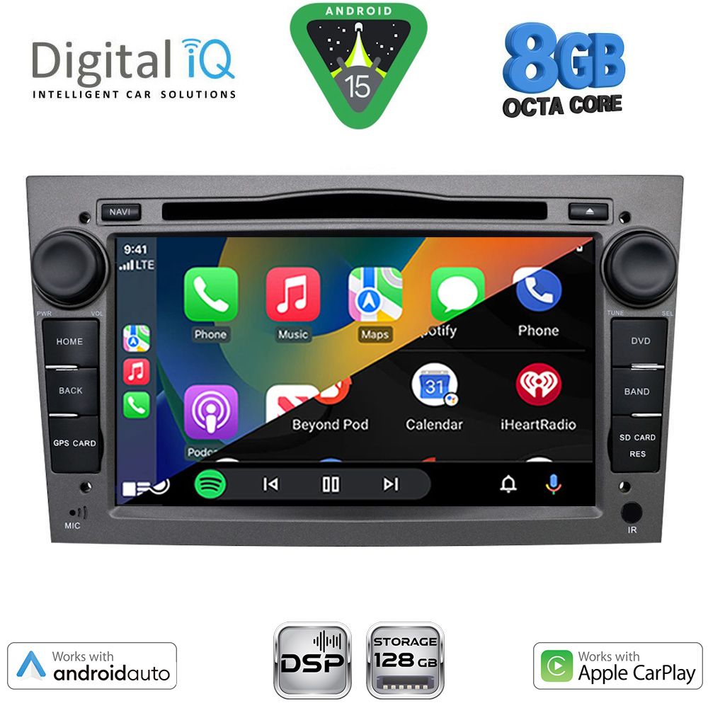 DIGITAL IQ BXF 719GR_CPAA (7" DVD) MULTIMEDIA SYSTEM for OPEL ALL mod. 2004-2012 (GREY) - DIGITAL IQ BXF 719GR_CPAA