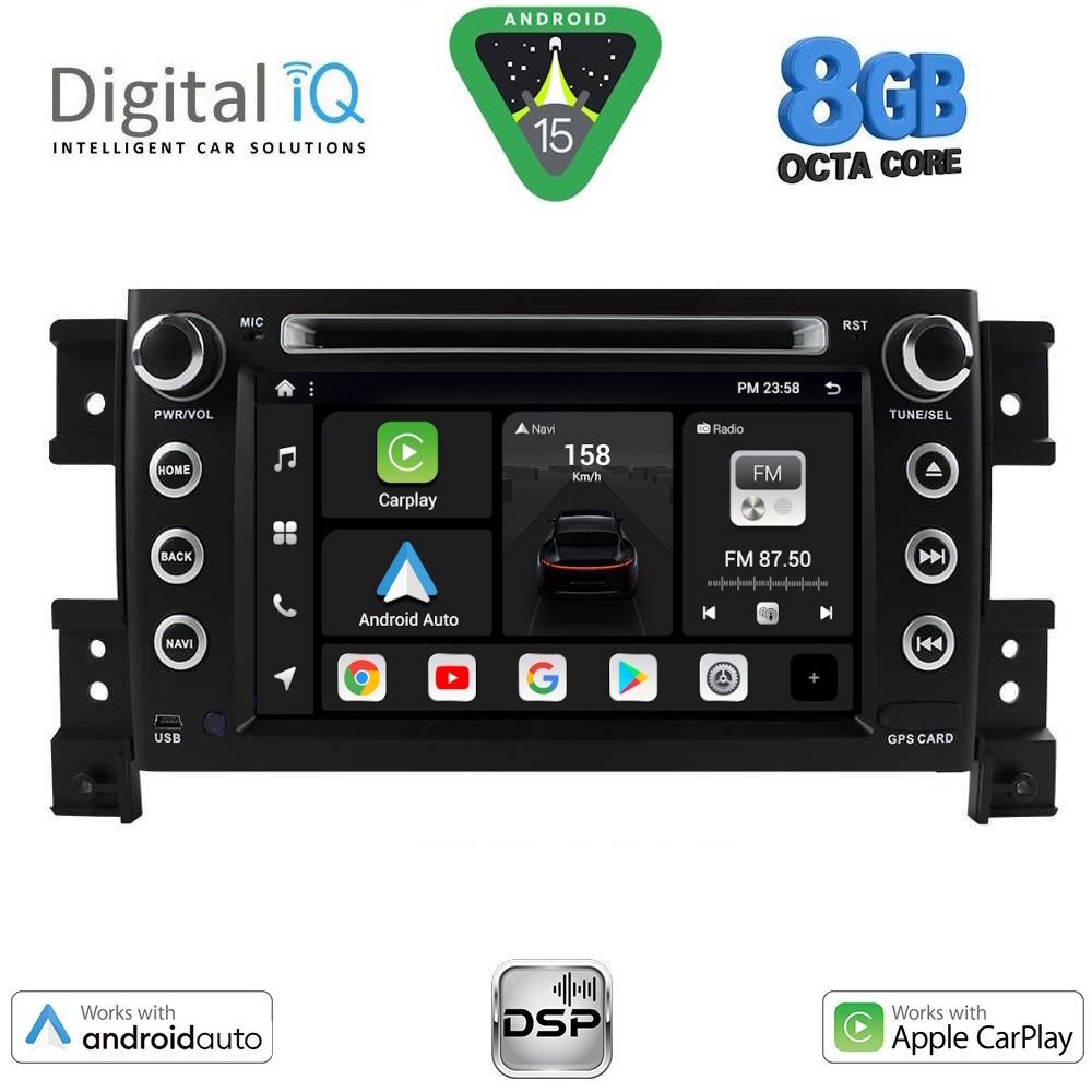 DIGITAL IQ BXF 753_CPAA (7" DVD) MULTIMEDIA SYSTEM for SUZUKI GRAND VITARA mod. 2005-2015 - DIGITAL IQ BXF 753_CPAA