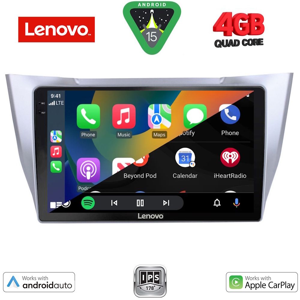 LENOVO LVE 8345SL_CPAA (10inc) MULTIMEDIA TABLET for LEXUS RX 300 – 400 mod. 2003-2008 - LENOVO LVE 8345SL_CPAA