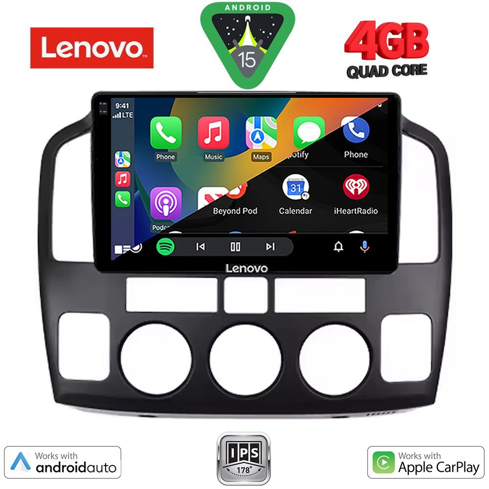 Οθόνη Suzuki Grand Vitara 1998 – 2004 με CarPlay, Android Auto, GPS, Bluetooth – LENOVO LVE 8694_CPAA (9inc)