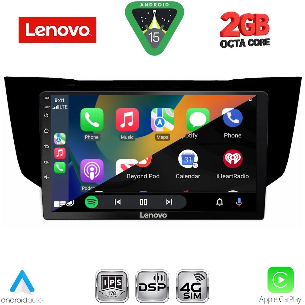 LENOVO LVF 5345BL_CPA (9inc) MULTIMEDIA TABLET for LEXUS RX 300 – 400 mod. 2003-2008 - LENOVO LVF 5345BL_CPA