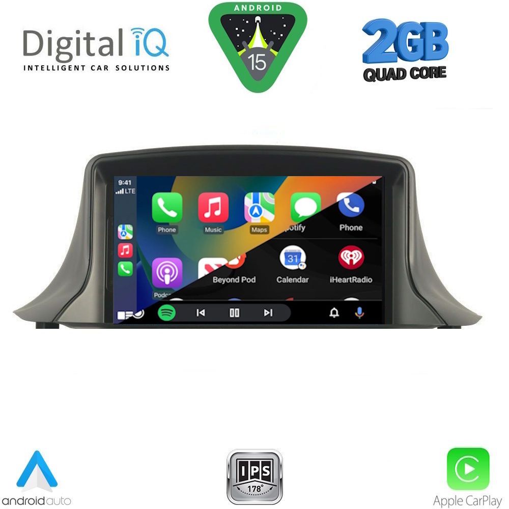 DIGITAL IQ MSD 045_CPA (7" DECK) MULTIMEDIA SYSTEM for RENAULT MEGANE III mod. 2008-2015 - DIGITAL IQ MSD 045_CPA