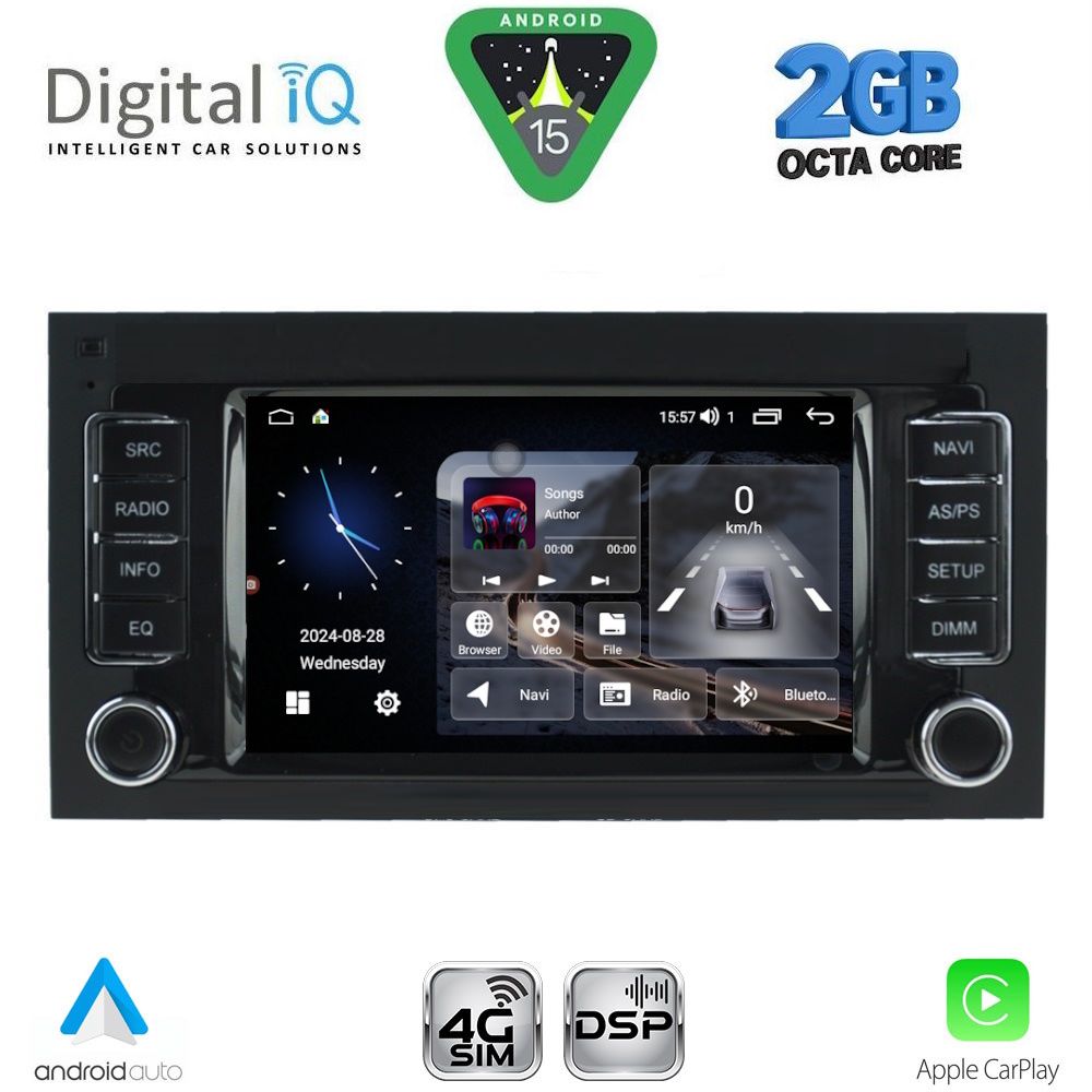 DIGITAL IQ MSF 342_CPA (7” DECK) MULTIMEDIA SYSTEM for VW TOUAREG mod. 2003-2011