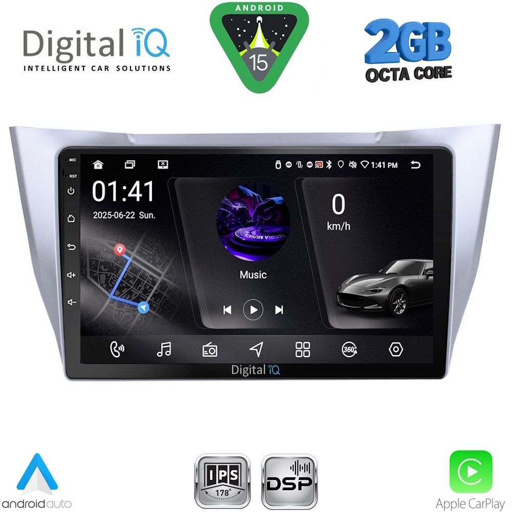 DIGITAL IQ RSF 4345SL_CPA (10inc) MULTIMEDIA TABLET for LEXUS RX 300 – 400 mod. 2003-2008 - DIGITAL IQ RSF 4345SL_CPA