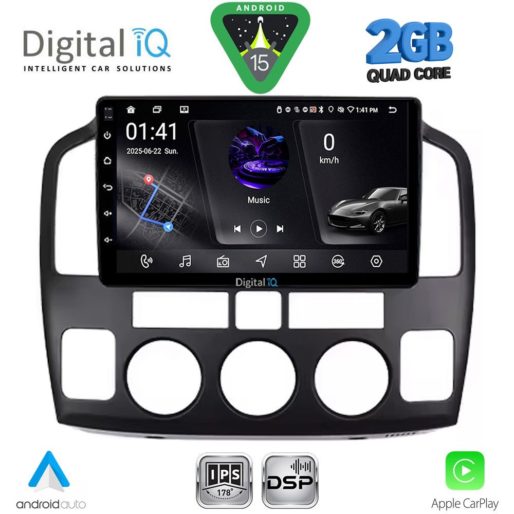 Οθόνη Suzuki Grand Vitara 1998 – 2004 με CarPlay, Android Auto, GPS, Bluetooth – DIGITAL IQ RSF 4694_CPA (9inc)