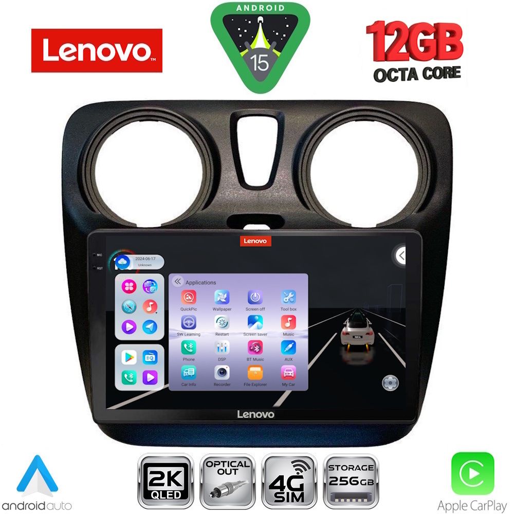 LENOVO SSZ 12112_CPA (9inc) MULTIMEDIA TABLET for DACIA DOKKER mod. 2012-2022 - LENOVO SSZ 12112_CPA