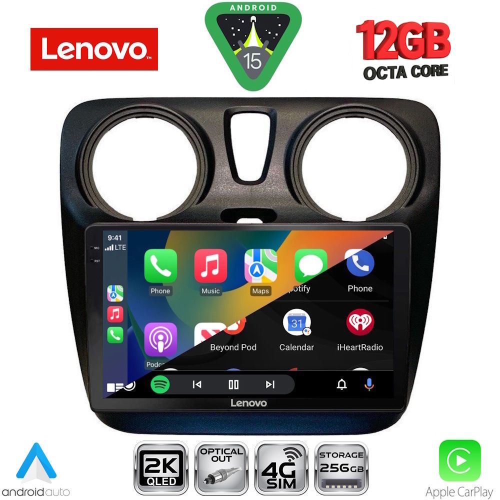 LENOVO SSZ 12112_CPA (9inc) MULTIMEDIA TABLET for DACIA DOKKER mod. 2012-2022 - LENOVO SSZ 12112_CPA